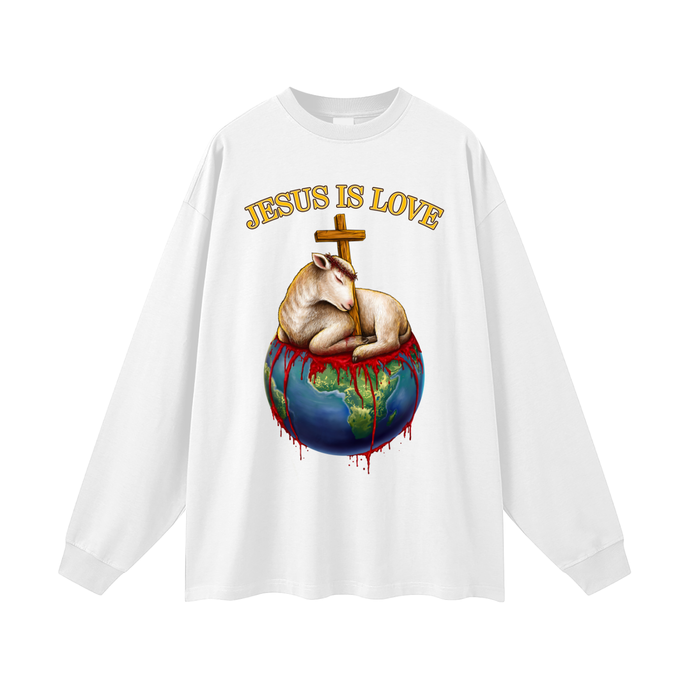 Jesus Is Love Classic White Long Sleeve Tee