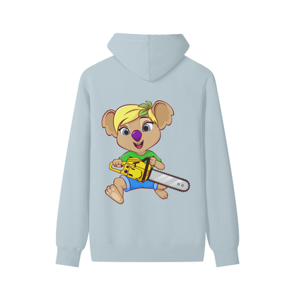 Disney Style Koala Chainsaw Classic Pale Aqua Hoodie