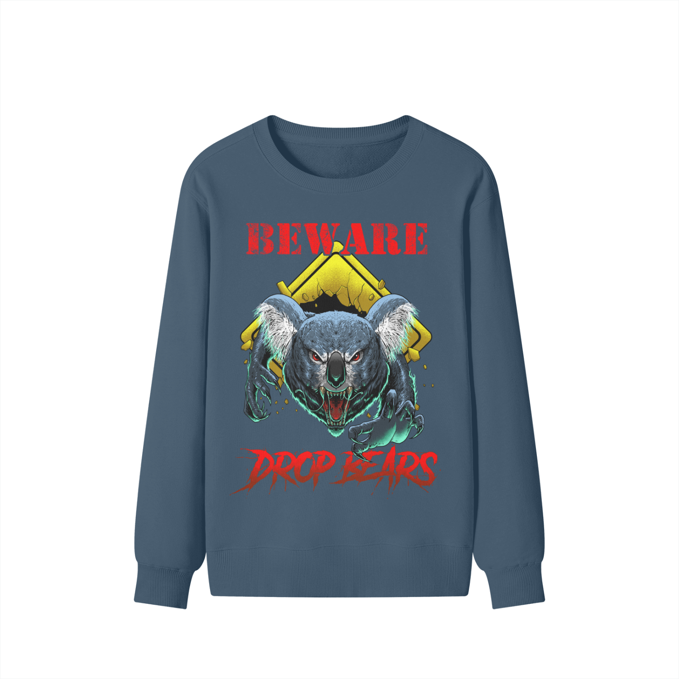 Beware Drop Bear Classic Dusty Navy Sweatshirt