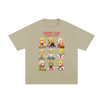 Sabrina Carpenter Anime Art Styles Dusty Olive Classic Tee, Naruto, Bleach, Dragonball Z, Pokémon, One Piece, Sailor Moon, My Hero Academia, Jojo's Bizarre Adventure, Demon Slayer