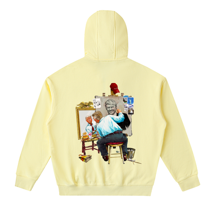 Donald Trump Triple Self Portrait Yellow Classic Zip-Up Hoodie