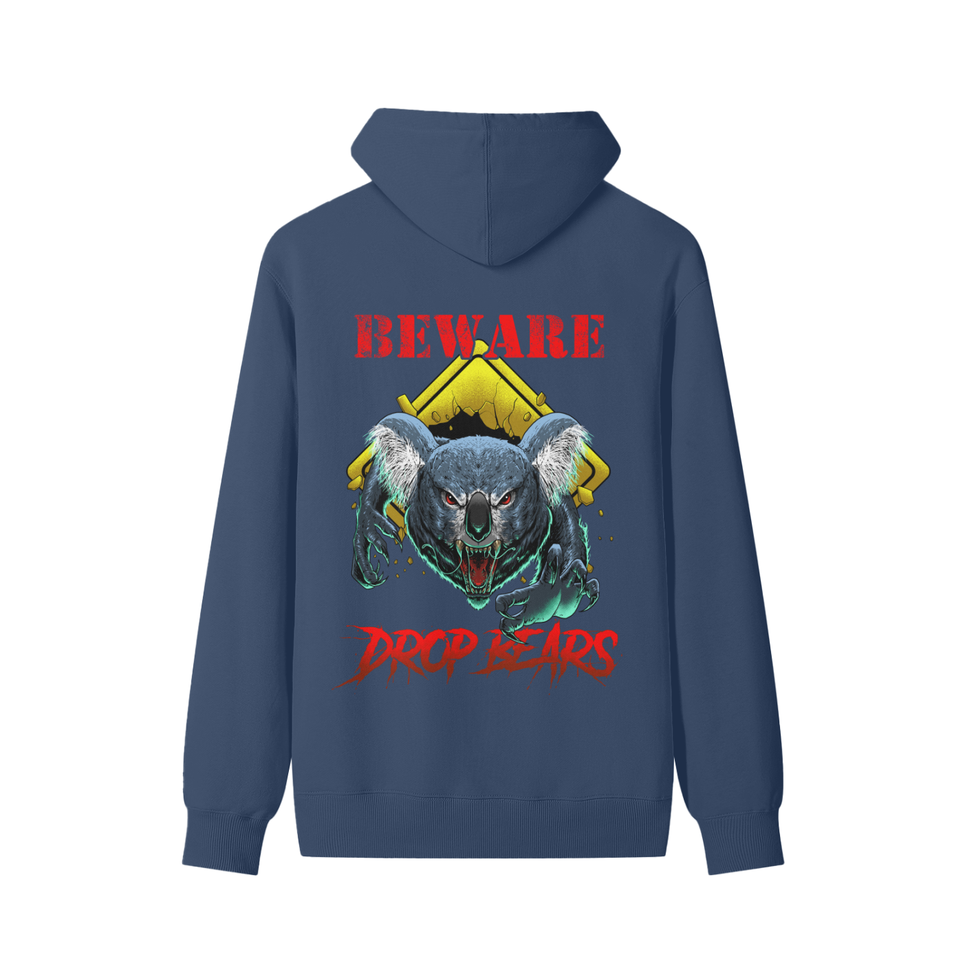 Beware Drop Bear Classic Dusty Navy Hoodie