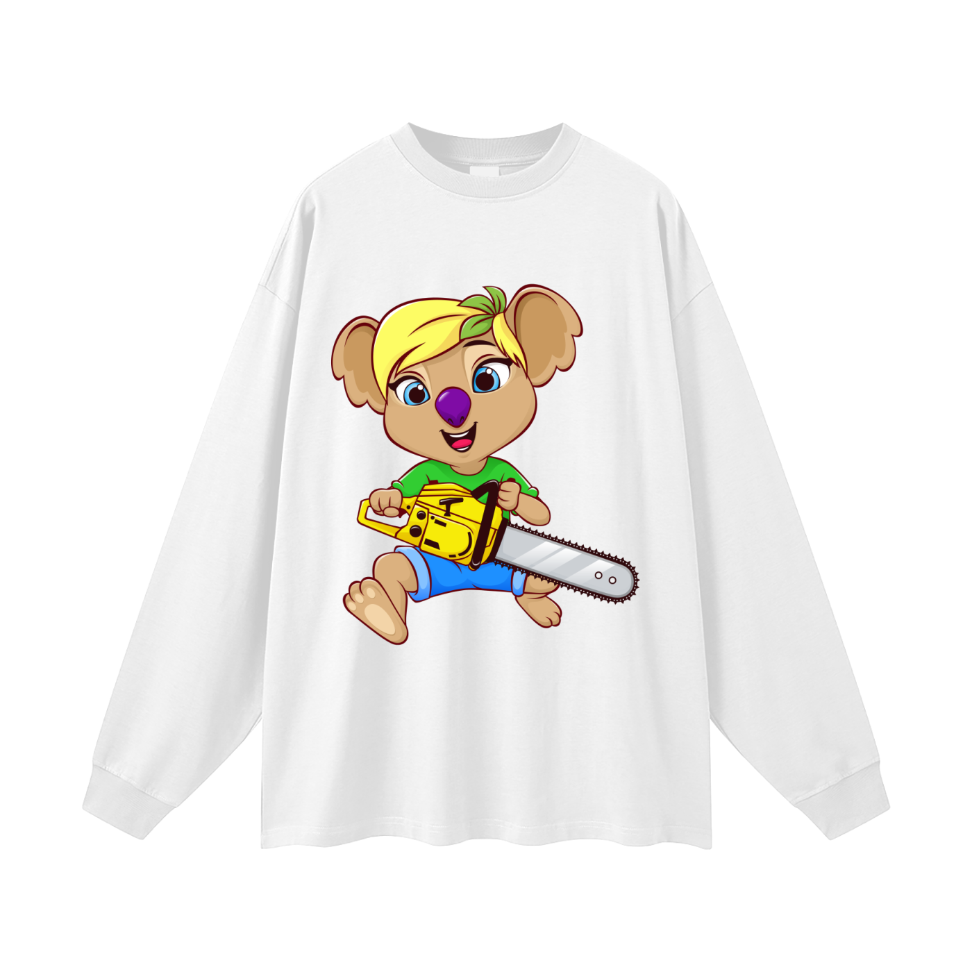 Disney Style Koala Chainsaw Classic Long Sleeve Tee