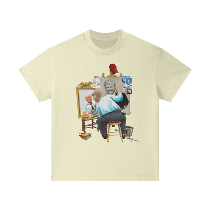 Donald Trump Triple Self Portrait Classic Light Khaki Kids' Tee