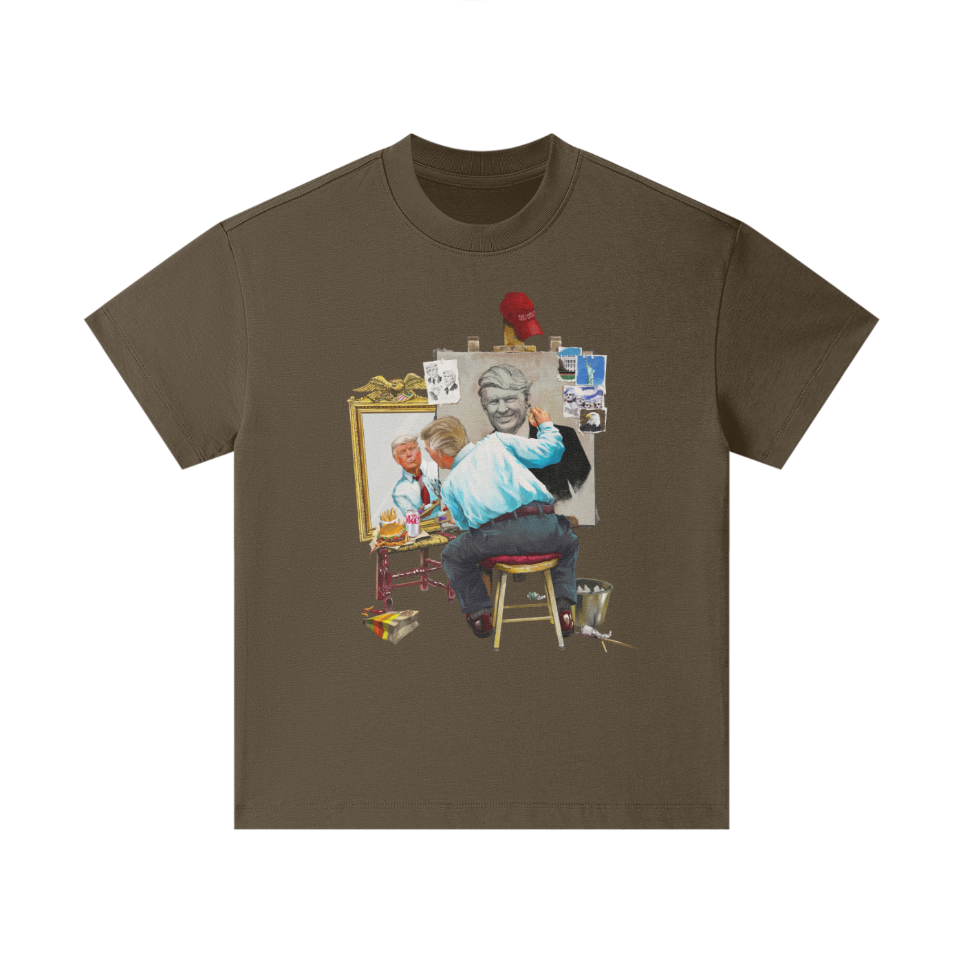 Donald Trump Triple Self Portrait Classic Coffee Kids' Tee