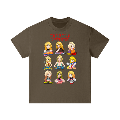 Sabrina Carpenter Anime Art Styles Coffee Classic Kids' Tee, Naruto, Bleach, Dragonball Z, Pokémon, One Piece, Sailor Moon, My Hero Academia, Jojo's Bizarre Adventure, Demon Slayer
