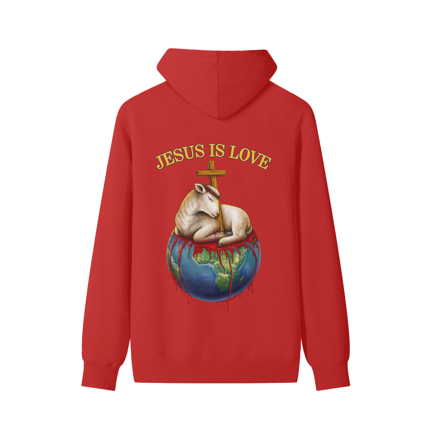 Jesus Is Love Classic Red Hoodie