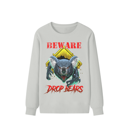 Beware Drop Bear Classic Sage Grey Sweatshirt