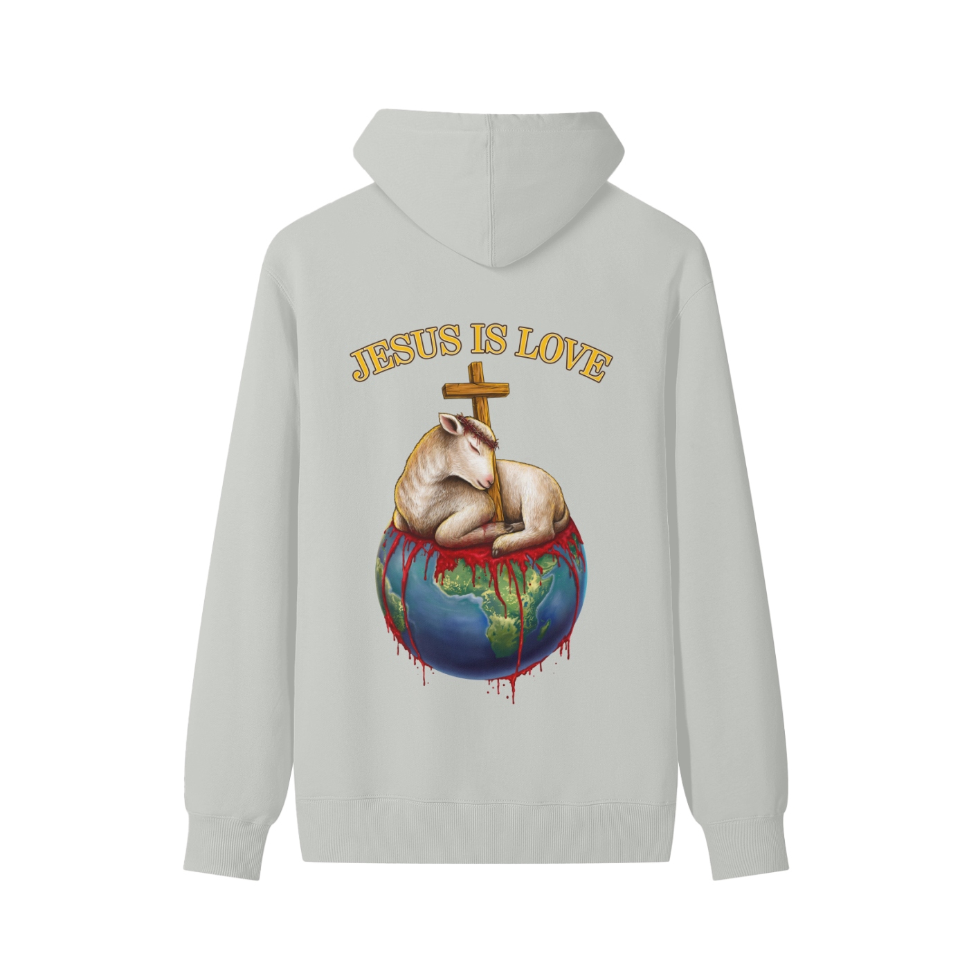 Jesus Is Love Classic Sage Grey Hoodie