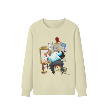 Donald Trump Triple Self Portrait Classic Khaki Sweatshirt