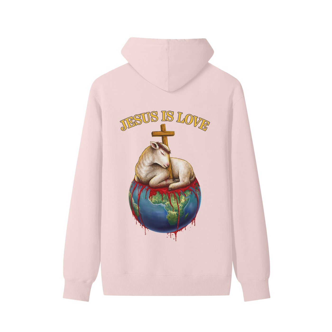 Jesus Is Love Classic Light Pink Hoodie