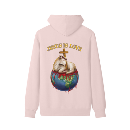 Jesus Is Love Classic Light Pink Hoodie