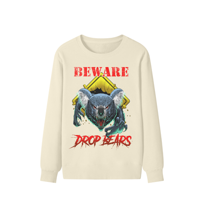 Beware Drop Bear Classic Light Khaki Sweatshirt