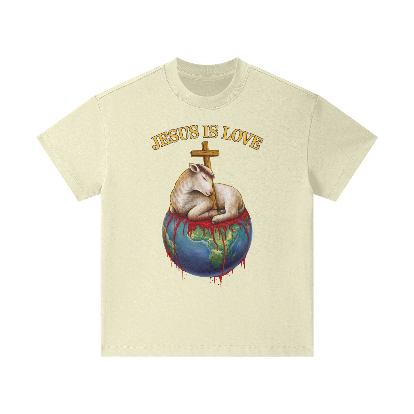 Jesus Is Love Classic Light Khaki Kids' Tee