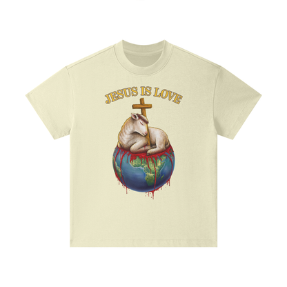 Jesus Is Love Classic Light Khaki Kids' Tee