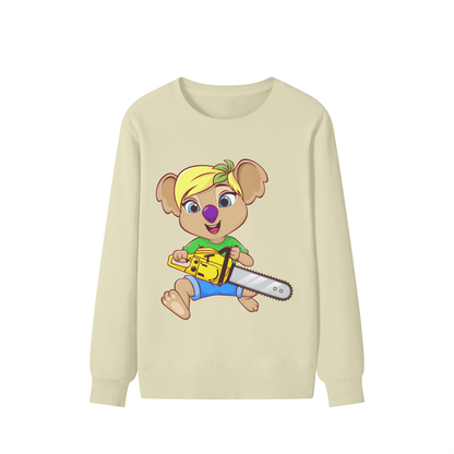 Disney Style Koala Chainsaw Classic Khaki Sweatshirt