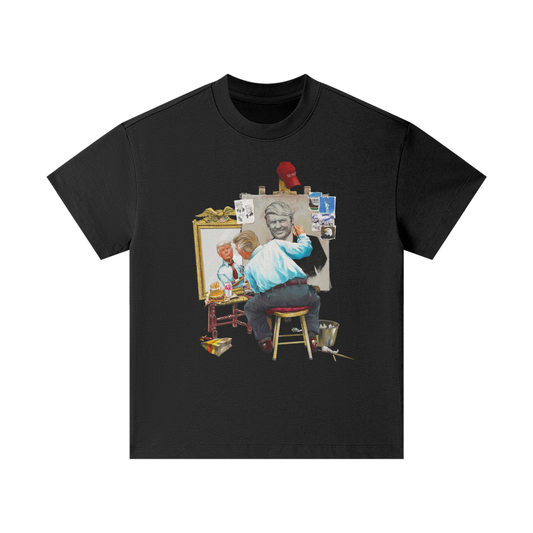 Donald Trump Triple Self Portrait Classic Black Kids' Tee