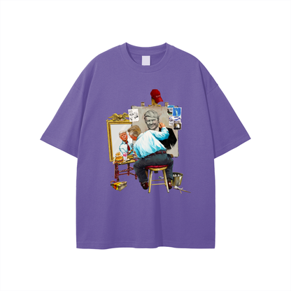 Donald Trump Triple Self Portrait Classic Paris Purple Tee
