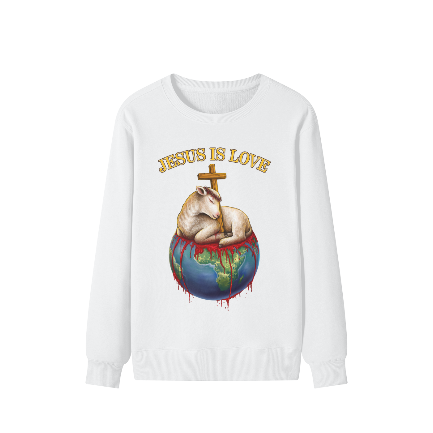 Jesus Is Love Classic White Sweatshirt