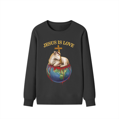 Jesus Is Love Classic Black Sweatshirt