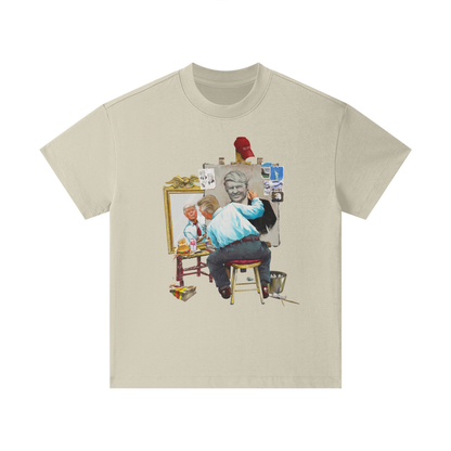 Donald Trump Triple Self Portrait Classic Sand Kids' Tee
