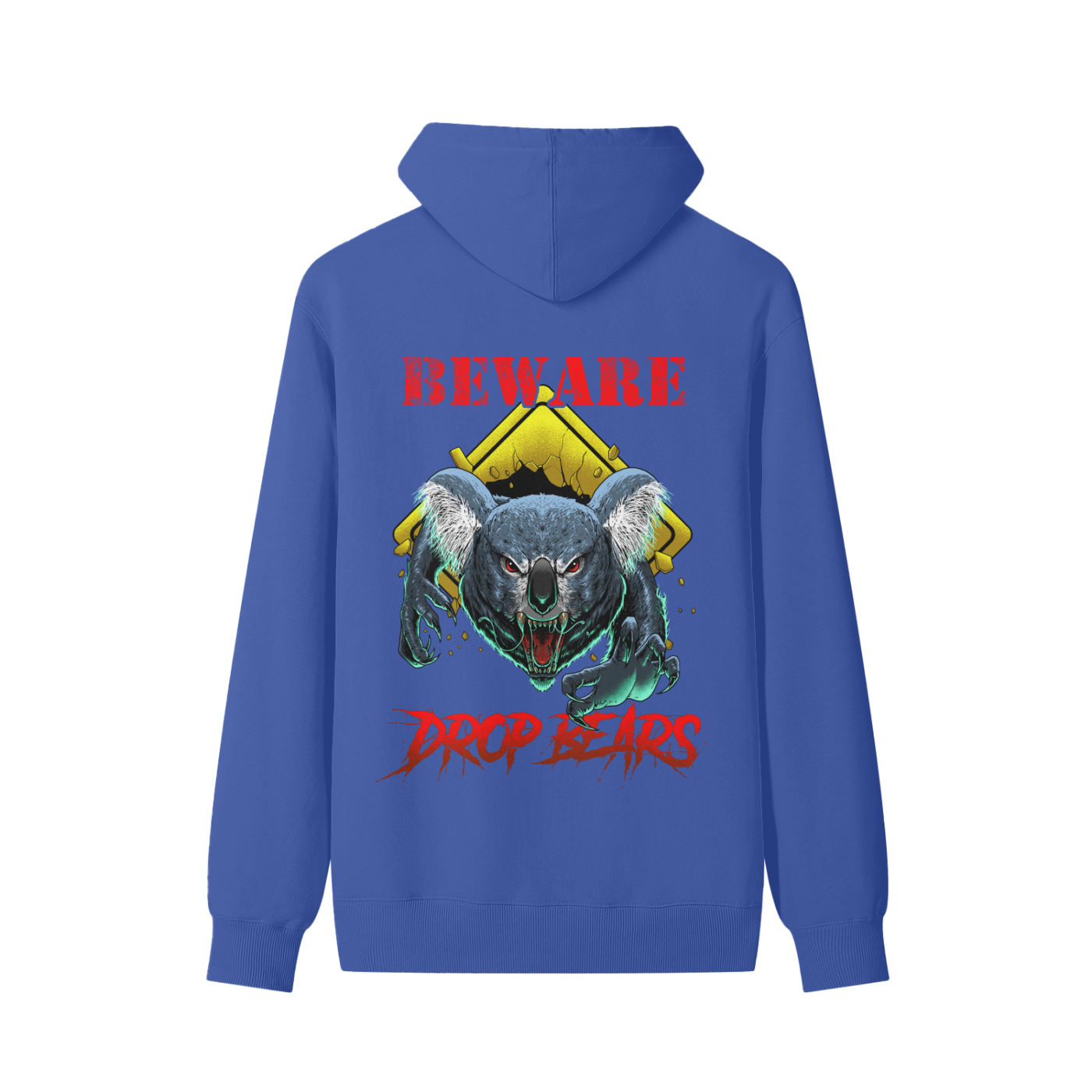 Beware Drop Bear Classic Klein Blue Hoodie