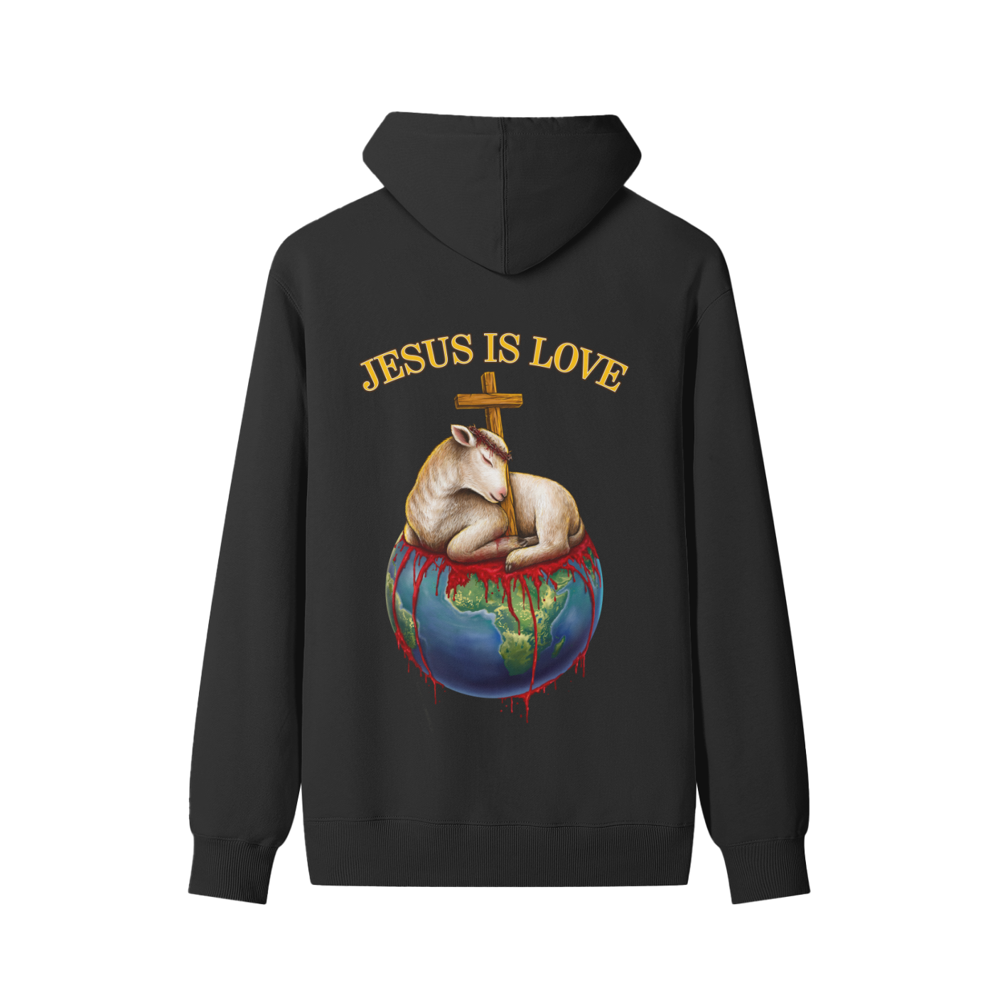 Jesus Is Love Classic Black Hoodie