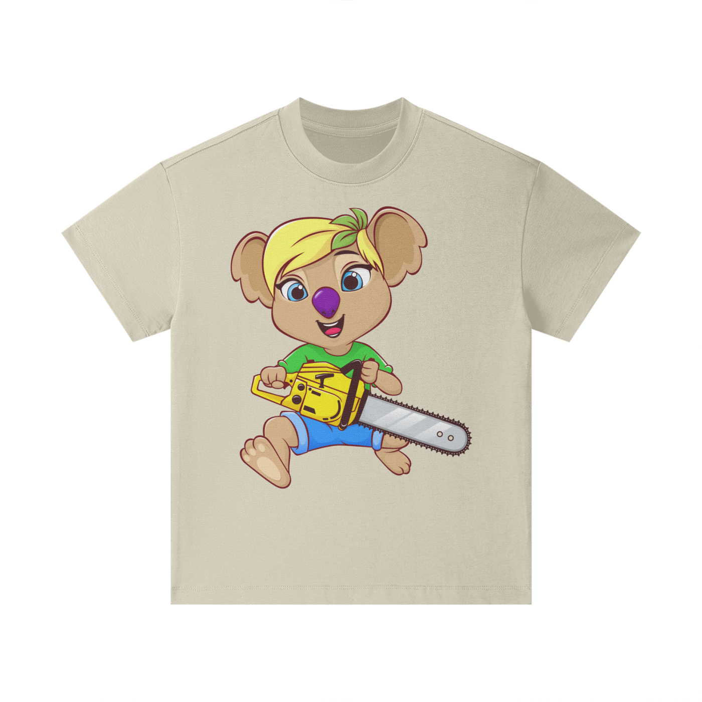 Disney Style Koala Chainsaw Classic Sand Kids' Tee