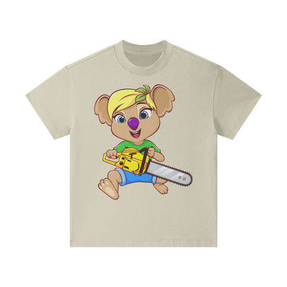 Disney Style Koala Chainsaw Classic Sand Kids' Tee