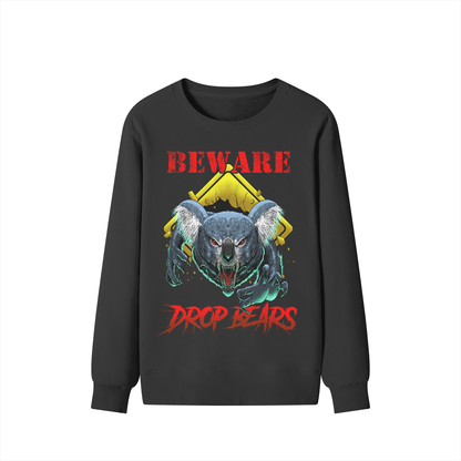 Beware Drop Bear Classic Black Sweatshirt