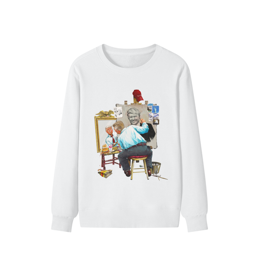 Donald Trump Triple Self Portrait Classic White Sweatshirt