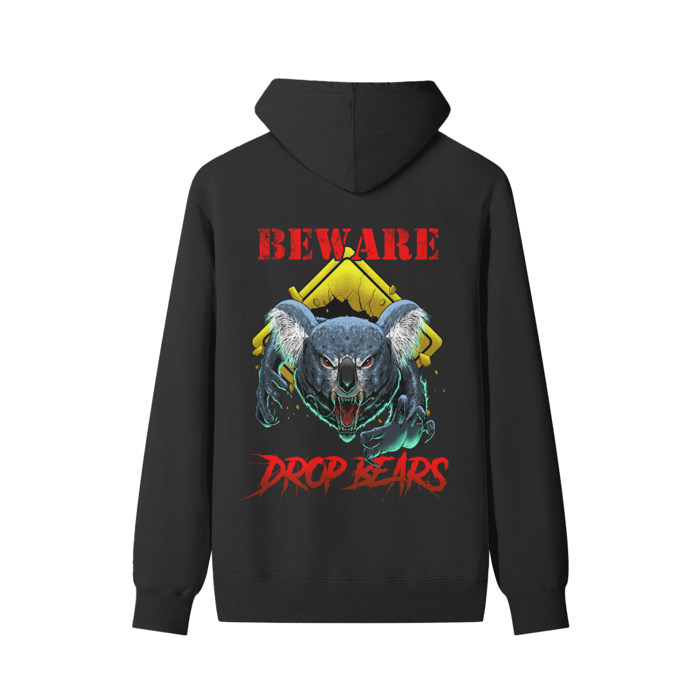 Beware Drop Bear Classic Black Hoodie