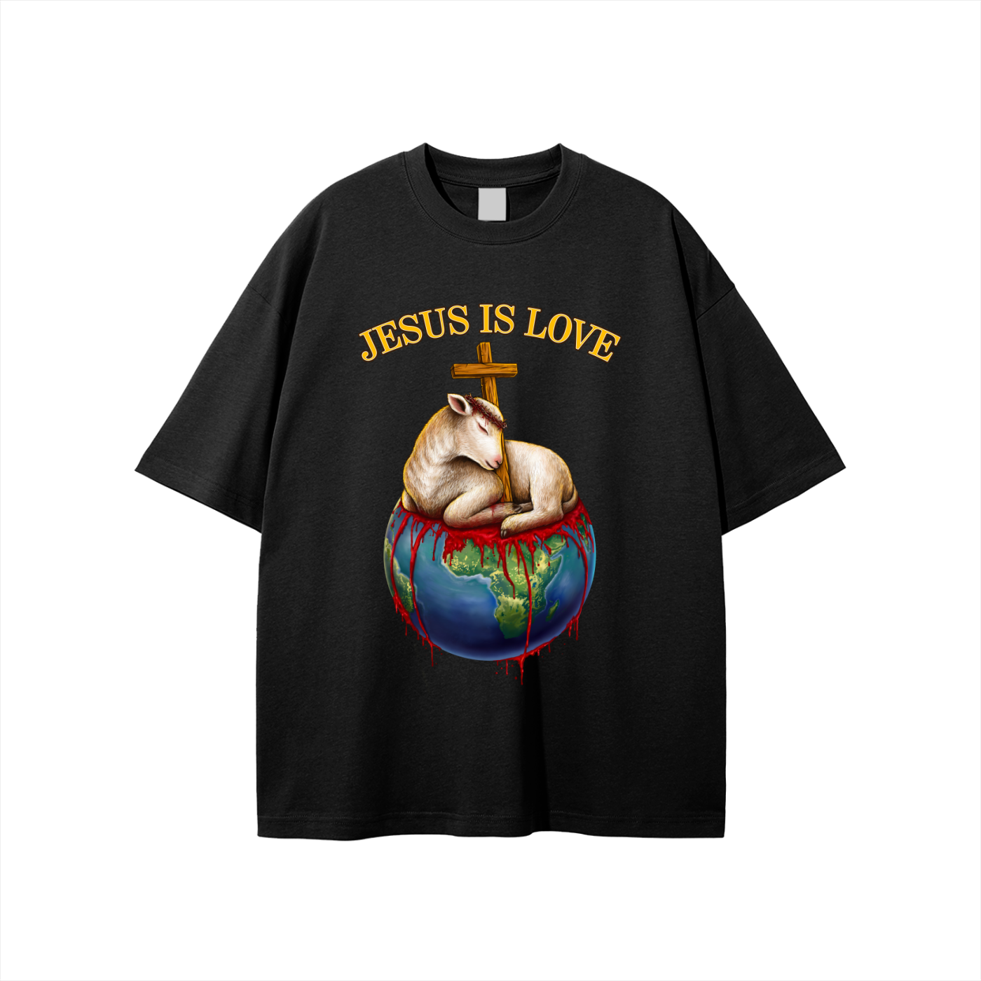 Jesus Is Love Classic Black Tee