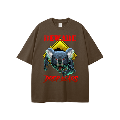 Beware Drop Bear Classic Coffee Tee