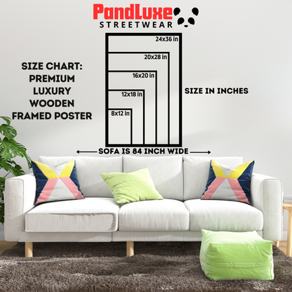 Sabrina Carpenter Anime Art Styles Premium Luxury Wooden Framed Poster