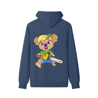 Disney Style Koala Chainsaw Classic Dusty Navy Hoodie