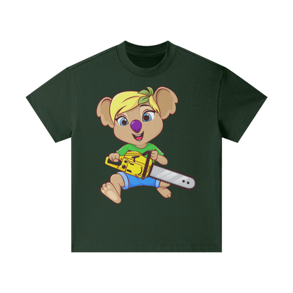 Disney Style Koala Chainsaw Classic Forest Green Kids' Tee