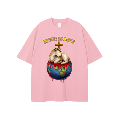 Jesus Is Love Classic Pink Tee