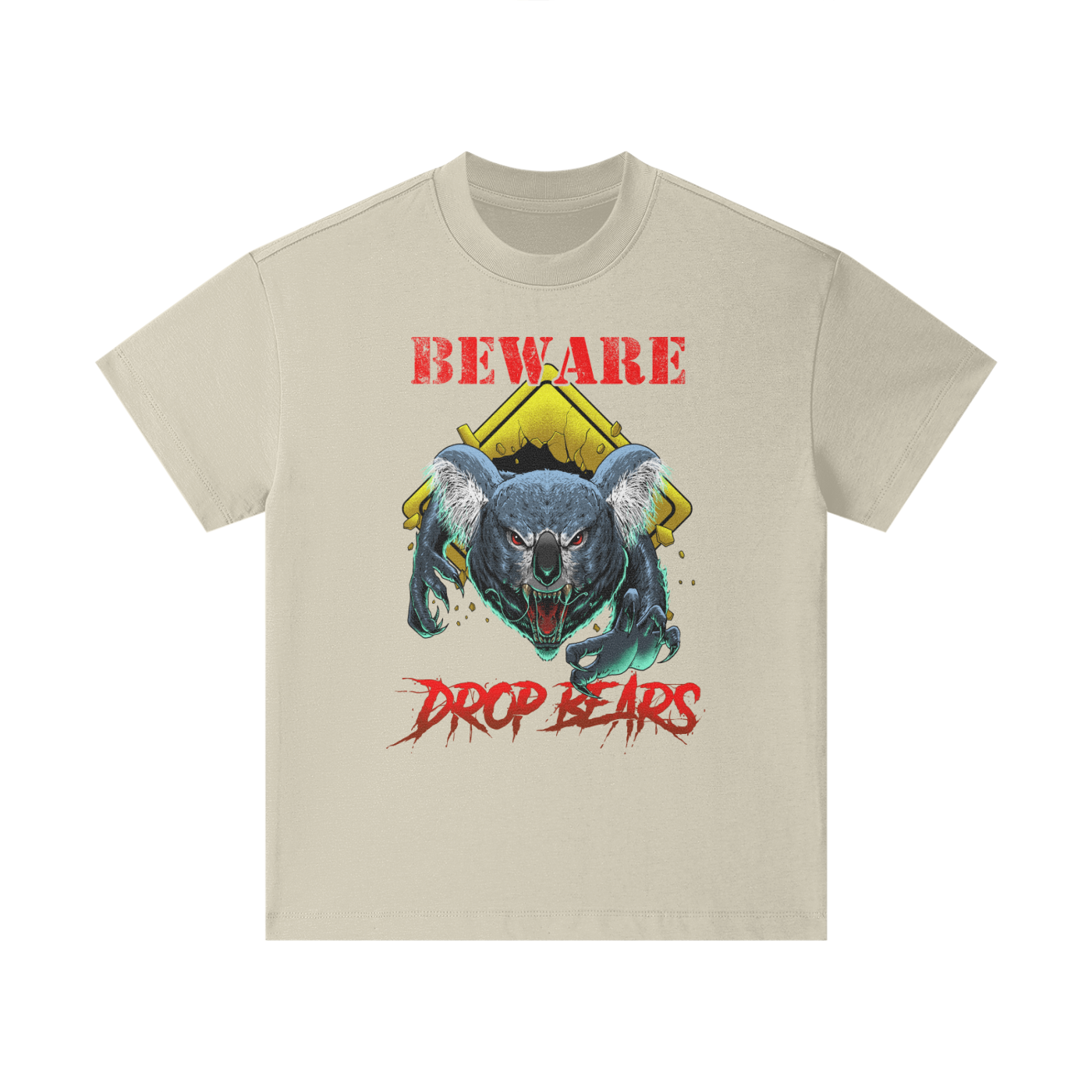 Beware Drop Bear Classic Sand Kids' Tee