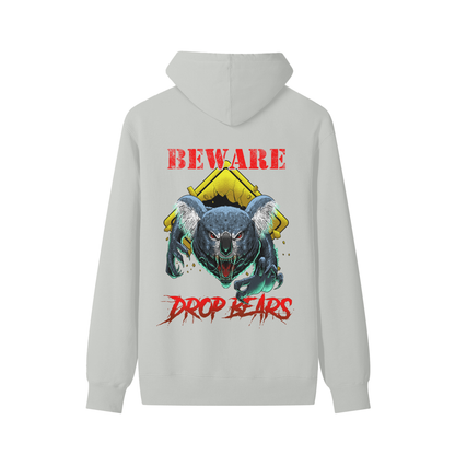 Beware Drop Bear Classic Sage Grey Hoodie