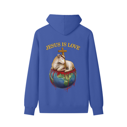Jesus Is Love Classic Klein Blue Hoodie