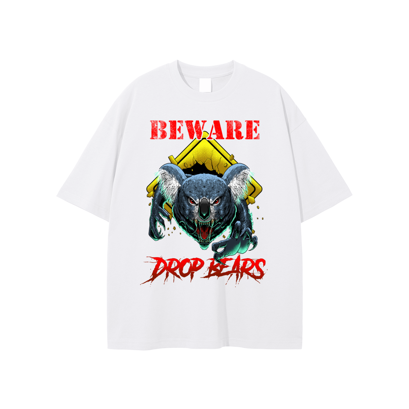 Beware Drop Bear Classic White Tee