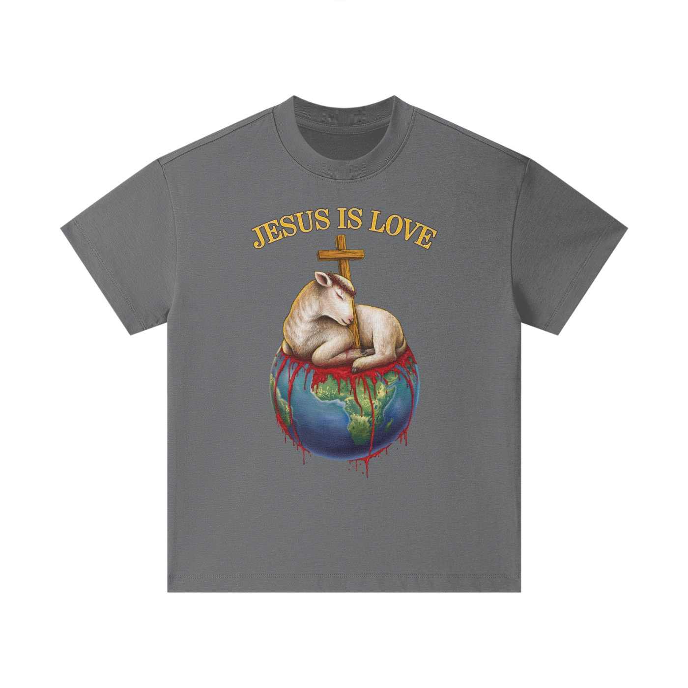 Jesus Is Love Classic Dark Grey Kids' Tee