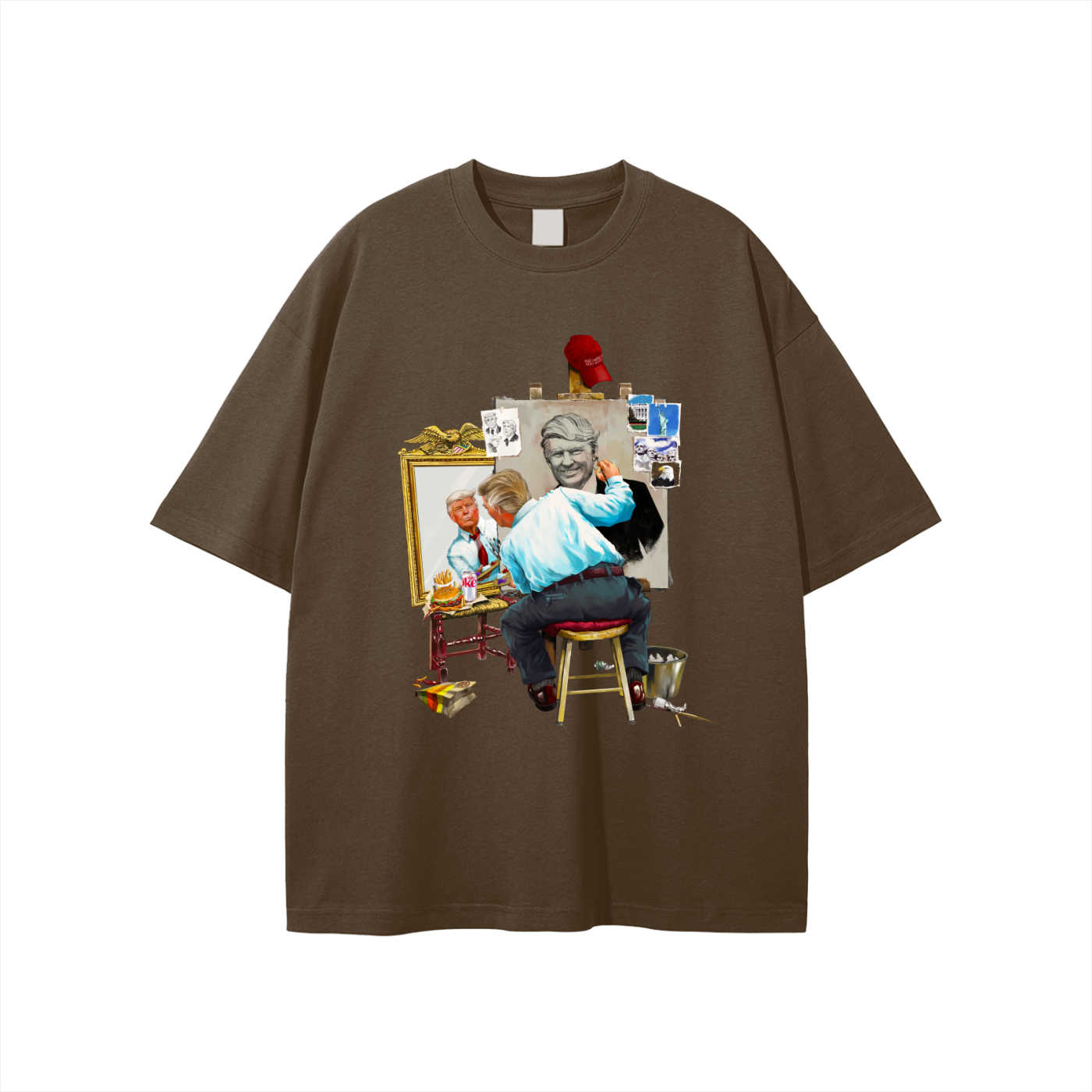 Donald Trump Triple Self Portrait Classic Coffee Tee
