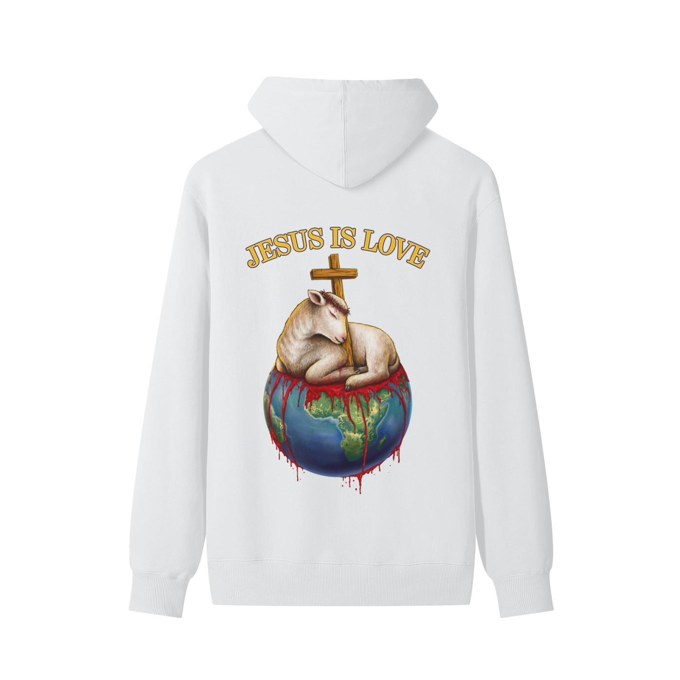 Jesus Is Love Classic White Hoodie