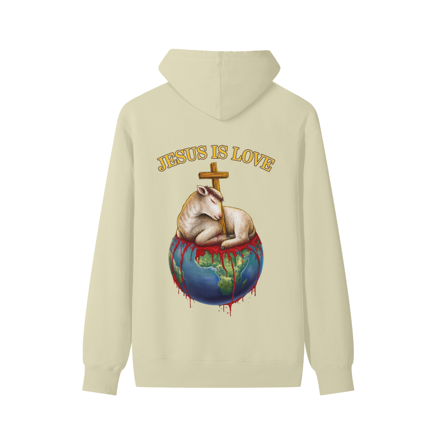 Jesus Is Love Classic Khaki Hoodie