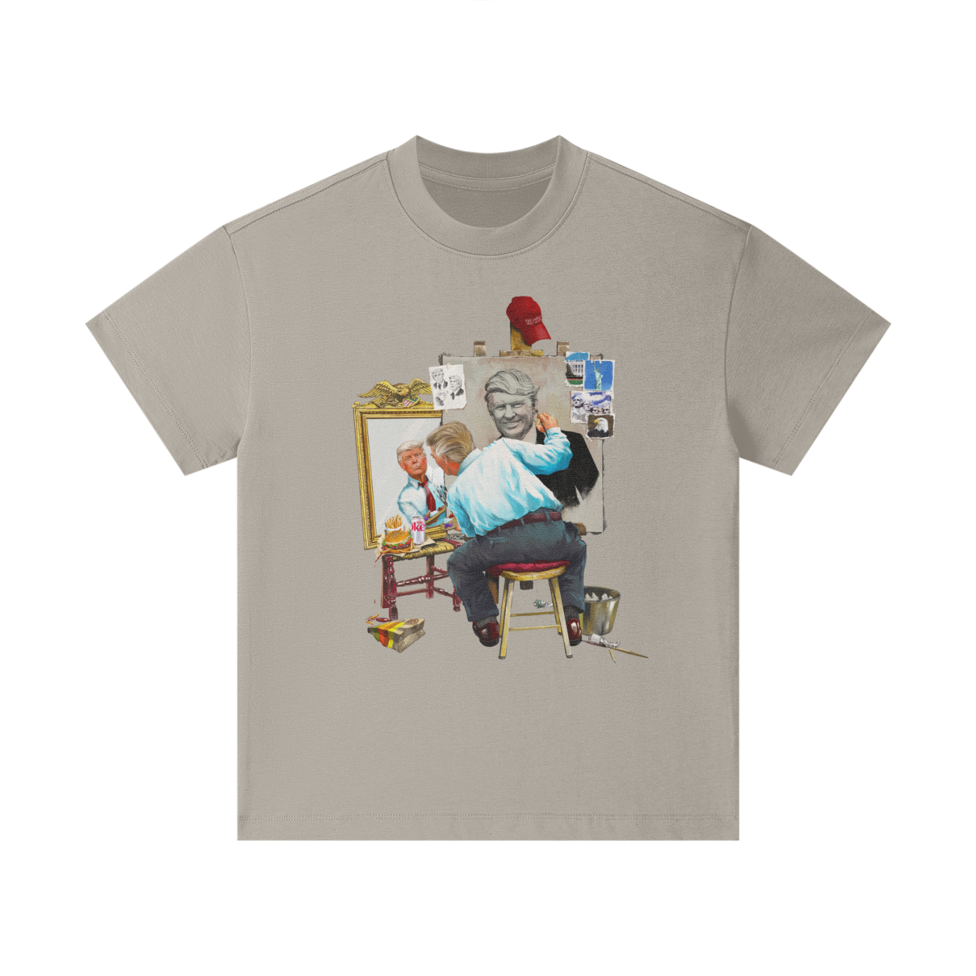 Donald Trump Triple Self Portrait Classic Taupe Kids' Tee