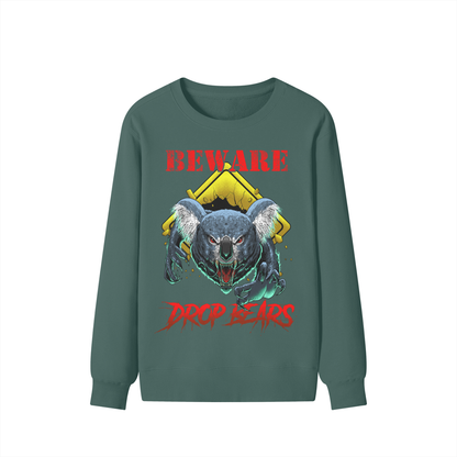 Beware Drop Bear Classic Forest Green Sweatshirt