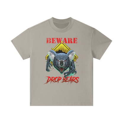 Beware Drop Bear Classic Taupe Kids' Tee