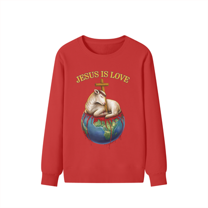 Jesus Is Love Classic Red Sweatshirt